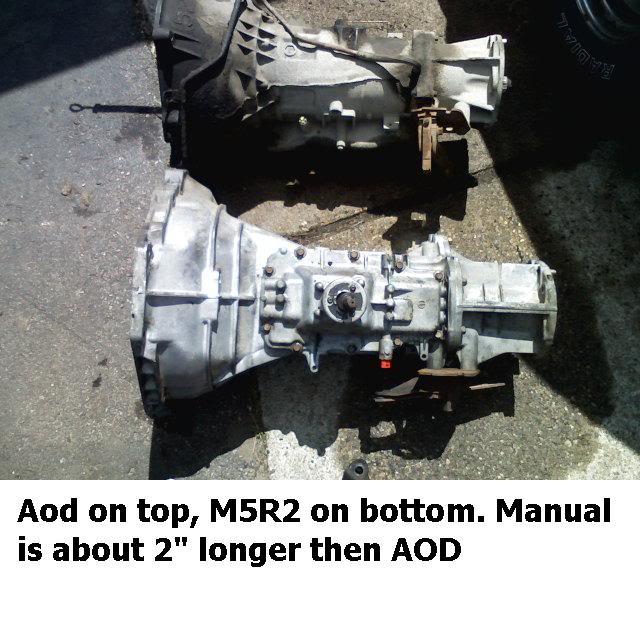 AOD to 5 speed manual transmission conversion PICS - Ford Truck Enthusiasts  Forums