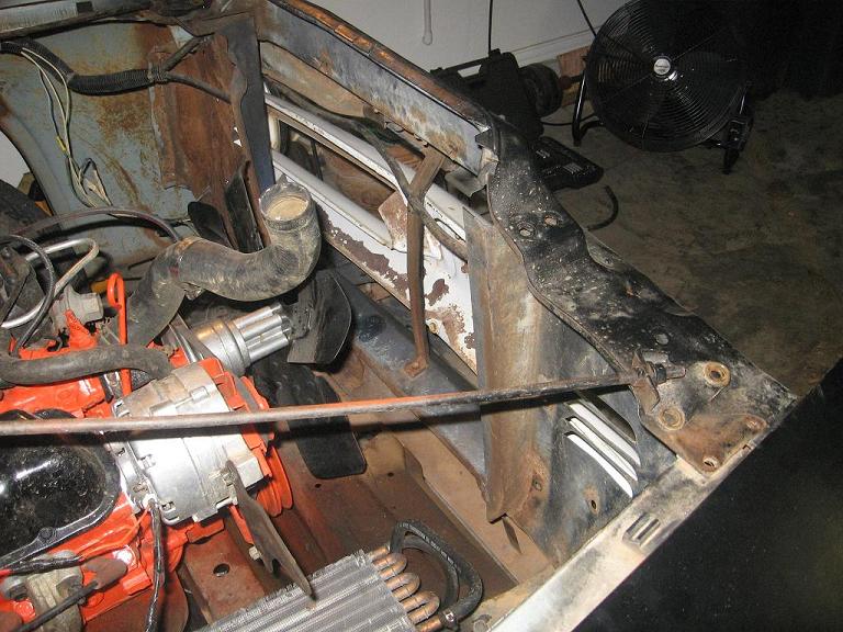 1955 Ford radiator support #7