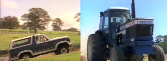 Bronco and Ford TW30 Tractor