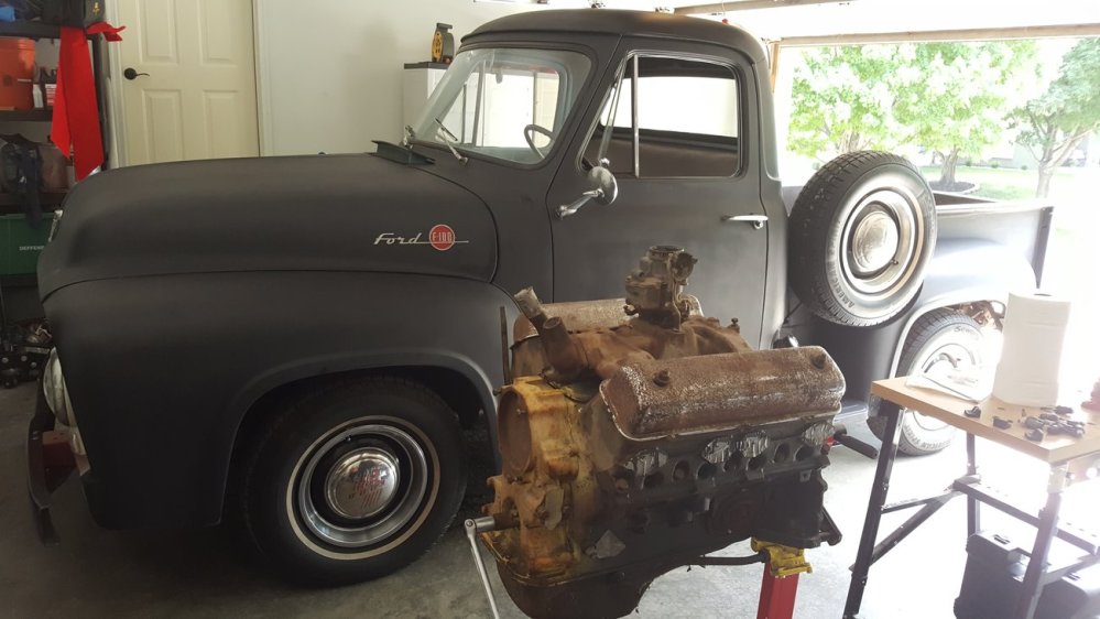 1955 F-100 and 292 Engine