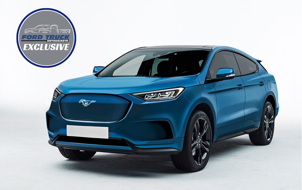 Ford Mach E Electric Crossover Rendered In Full Color Detail