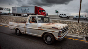 F-100 burnout truck