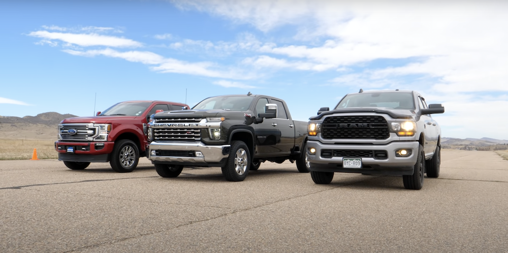 2022 Ford F-250 Takes on Silverado and Ram 2500 in Diesel-Powered Drag Race  - Ford-Trucks.com